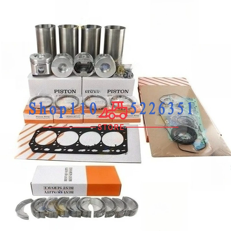 129005-22080 For 4TNV88 Overhaul Rebuild Kit Piston Ring Cylinder Liner Full Gasket Set Engine Parts STD 88*2+2+4mm
129005-22080 For 4TNV88 Overhaul Rebuild Kit Piston Ring Cylinder Liner Full Gasket Set Engine Parts STD 88*2+2+4mm