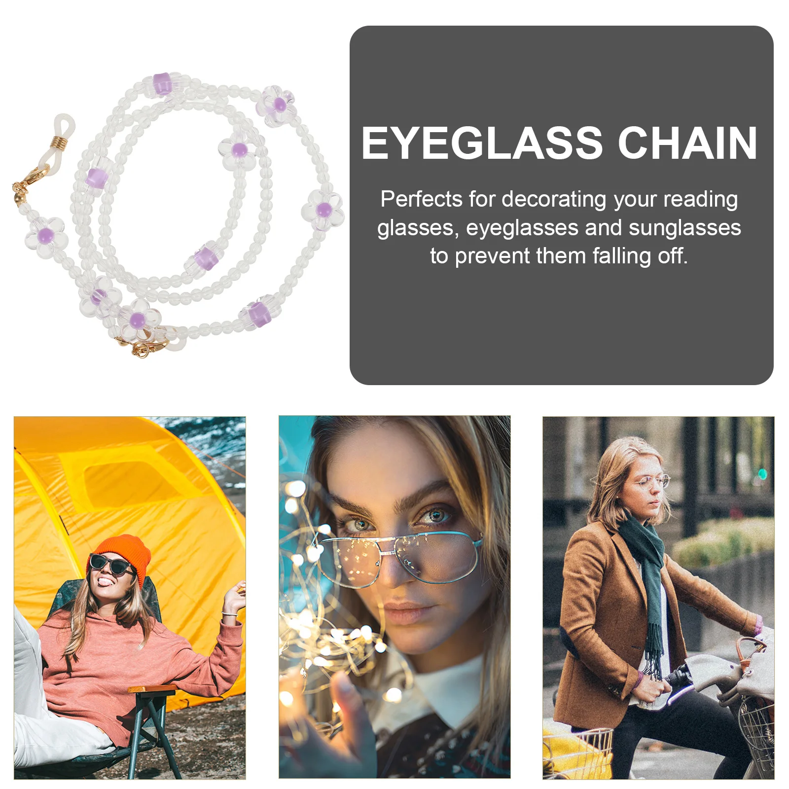 Plum Blossom Crystal Necklace Eyeglasses Anti lost Chain Sunglasses Straps Delicate Neck Chain Mask Hanging Lanyard Multi
Plum Blossom Crystal Necklace Eyeglasses Anti lost Chain Sunglasses Straps Delicate Neck Chain Mask Hanging Lanyard Multi