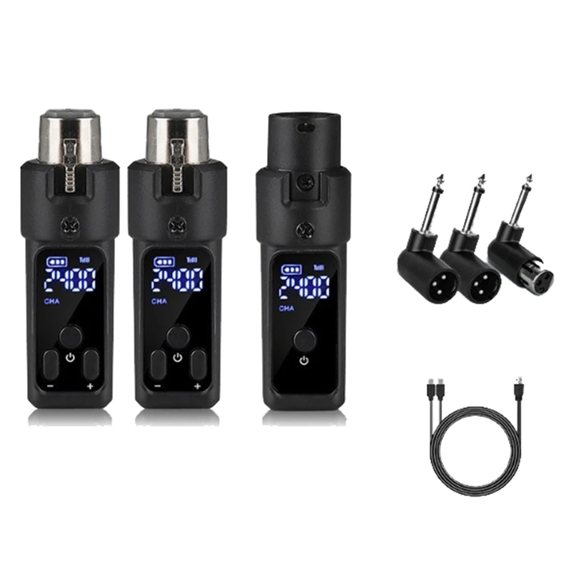 New 2.4G XLR Adapter System Wireless Microphone Transmitter Receiver Suitable For Dynamic Microphone Guitar Audio Mixer-ABAF
New 2.4G XLR Adapter System Wireless Microphone Transmitter Receiver Suitable For Dynamic Microphone Guitar Audio Mixer-ABAF