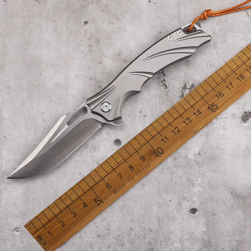 M390 Steel Folding Knife Outdoor High Color Titanium Handle Multi-Purpose Portable EDC Tool
M390 Steel Folding Knife Outdoor High Color Titanium Handle Multi-Purpose Portable EDC Tool