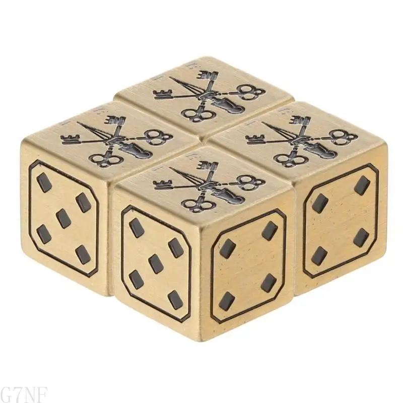 G7NF Dices Game Props 15 мм металлические кубики Ролевые игры с разглаженными латунными 6-табами.
G7NF Dices Game Props 15 мм металлические кубики Ролевые игры с разглаженными латунными 6-табами.
