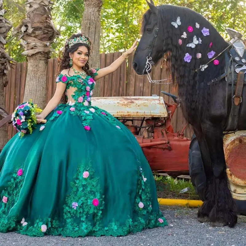 Платье принцессы с длинным шлейфом и зеленым цветком, платье Quinceanera по индивидуальному заказу, бальное платье для дня рождения, торжественное милое платье 15 16, пышная одежда больших размеров
Платье принцессы с длинным шлейфом и зеленым цветком, платье Quinceanera по индивидуальному заказу, бальное платье для дня рождения, торжественное милое платье 15 16, пышная одежда больших размеров