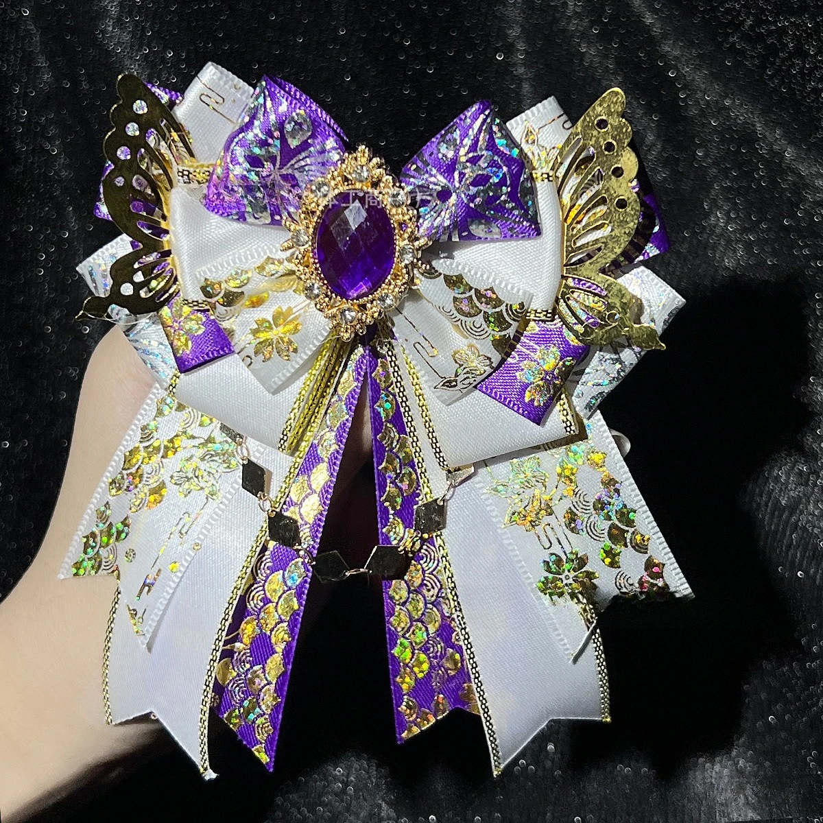 Fashionable Handmade Lolita Bow Collar Flower Brooch Anime Concert with Butterfly Wings Support Stick Bows Accessories Gifts
Fashionable Handmade Lolita Bow Collar Flower Brooch Anime Concert with Butterfly Wings Support Stick Bows Accessories Gifts