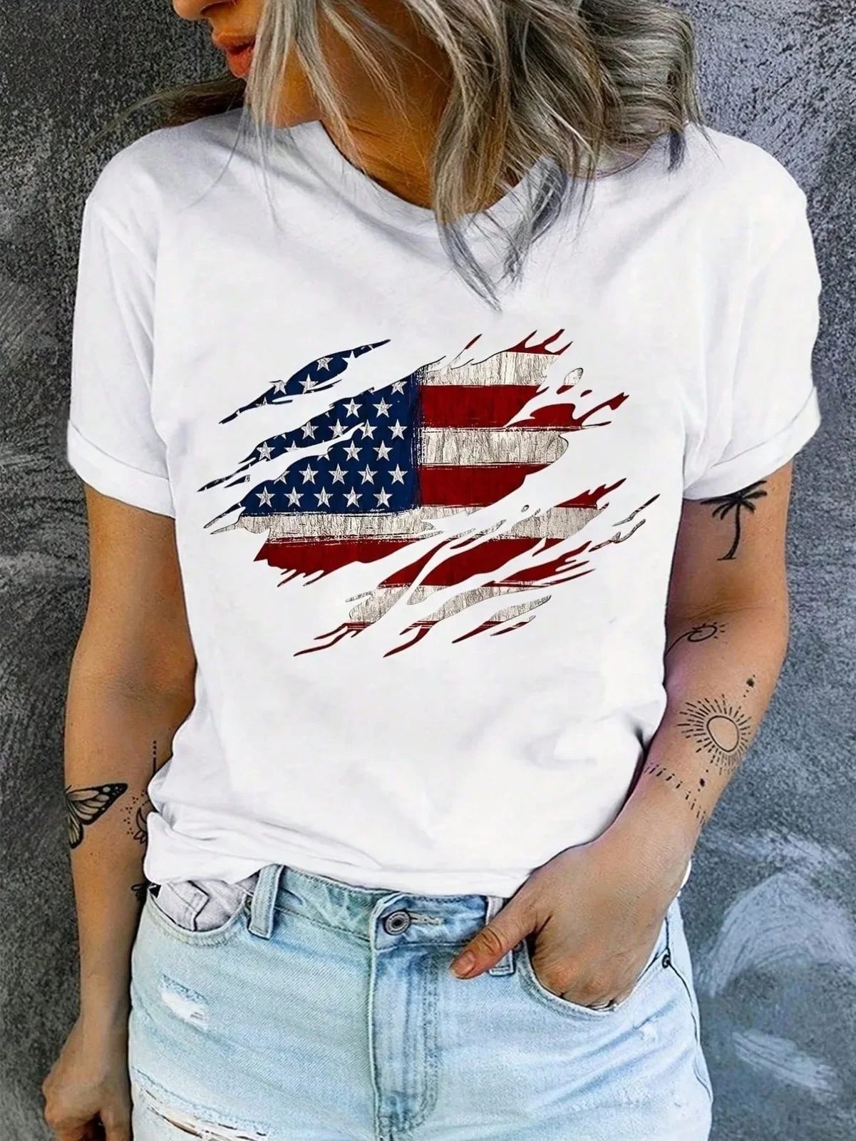 American Patriotic Print Women Men and Kids T-Shirt, Short Sleeve Casual, Easy Independence Day
American Patriotic Print Women Men and Kids T-Shirt, Short Sleeve Casual, Easy Independence Day