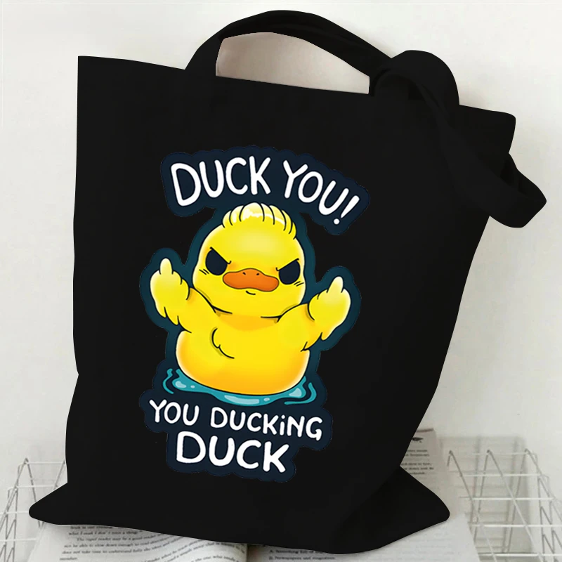 Fashion Duck Printing Ladies Canvas Handbag Casual Shoulder Bag Anime Cartoon Eco Large Capacity Portable Travel Shopping Bag
Fashion Duck Printing Ladies Canvas Handbag Casual Shoulder Bag Anime Cartoon Eco Large Capacity Portable Travel Shopping Bag