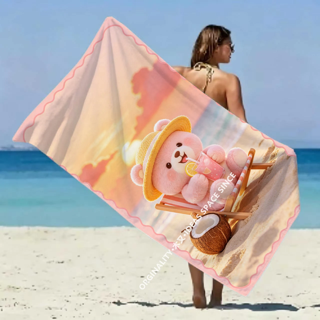 Sunset Vacation Teddy Bear Beach Towel Patterned Sunscreen And Windproof Suitable For Swimming Pool Camping Travel
Sunset Vacation Teddy Bear Beach Towel Patterned Sunscreen And Windproof Suitable For Swimming Pool Camping Travel