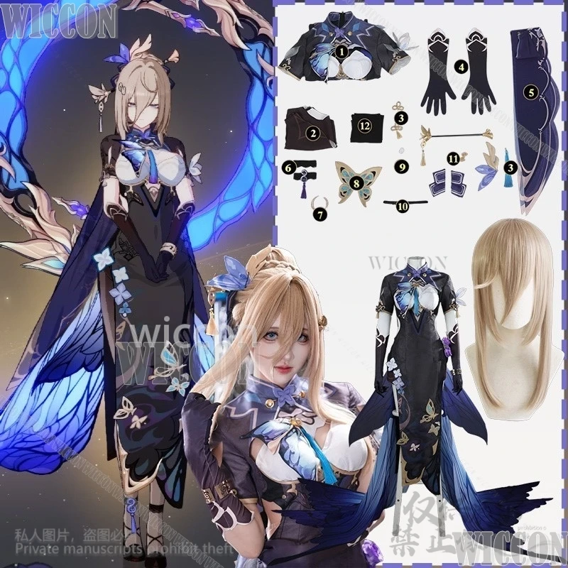 Game Honkai Impact 3 Cosplay Aponia Outfit Cheongsam Butterfly Pattern Chinese Styles Dress Elegance Lolita Dress Cos Customized
Game Honkai Impact 3 Cosplay Aponia Outfit Cheongsam Butterfly Pattern Chinese Styles Dress Elegance Lolita Dress Cos Customized