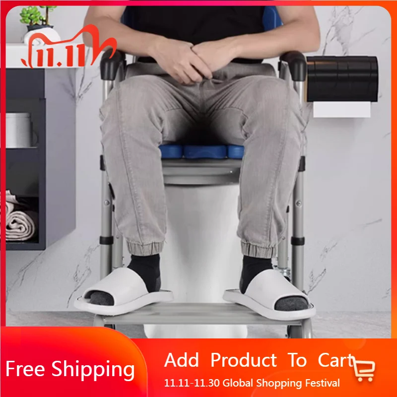 Foot Toilet Bathroom Chair Wheels Medical Portable Elderly Shower Metal Stool Disabled Space Saving Cabeceros Home Furniture
Foot Toilet Bathroom Chair Wheels Medical Portable Elderly Shower Metal Stool Disabled Space Saving Cabeceros Home Furniture