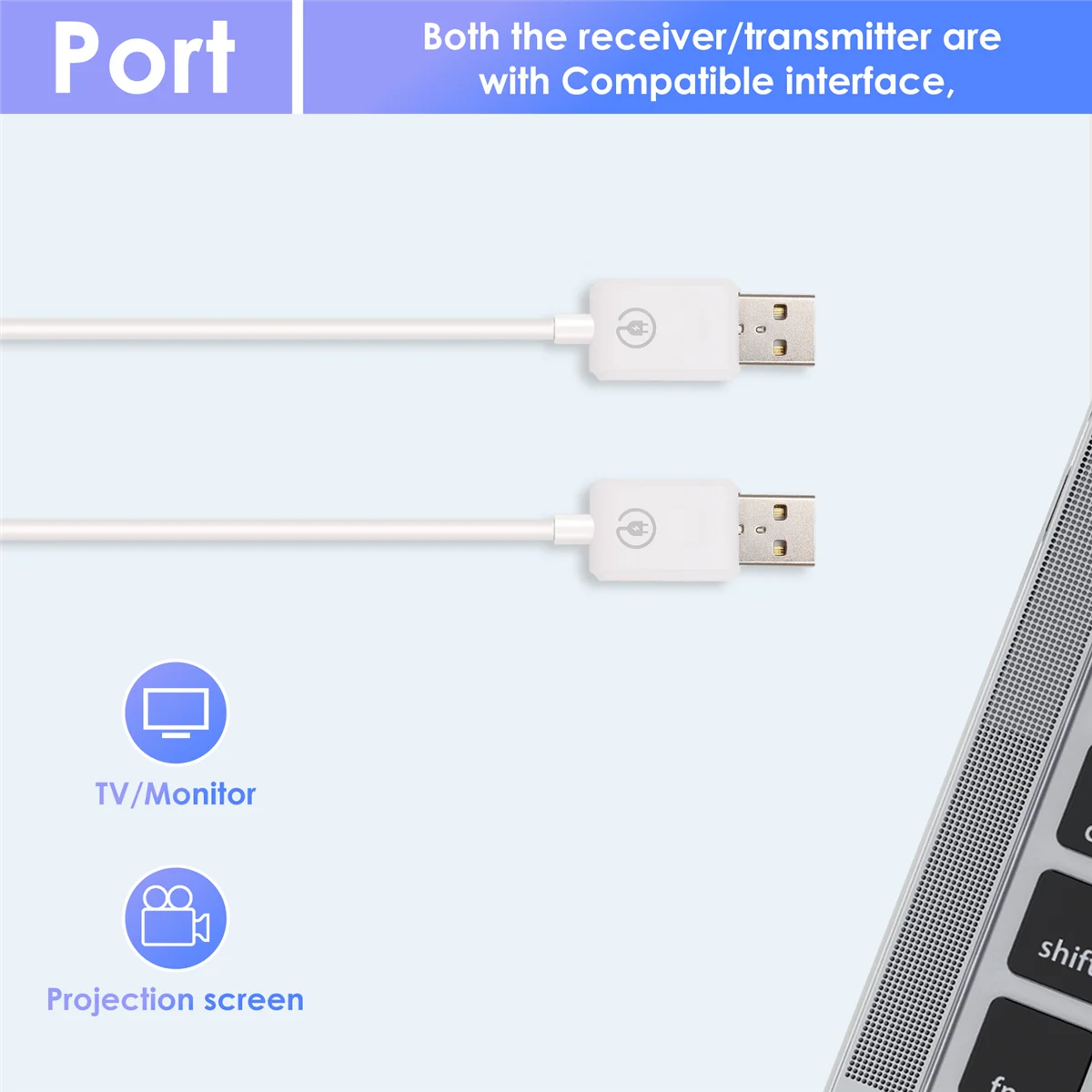 YDSC Wireless HDMI-Compatible Extender Audio Video Transmitter and Receiver Adapter for Camera PC to TV Monitor Projector
YDSC Wireless HDMI-Compatible Extender Audio Video Transmitter and Receiver Adapter for Camera PC to TV Monitor Projector