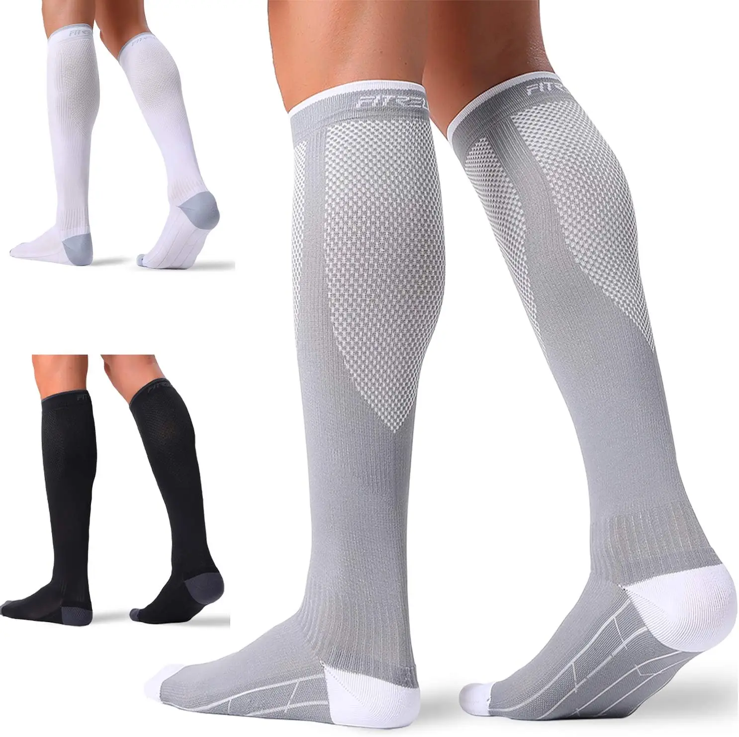 3 Pairs 20-30mmHg Compression Socks for Women Men Circulation Support
3 Pairs 20-30mmHg Compression Socks for Women Men Circulation Support