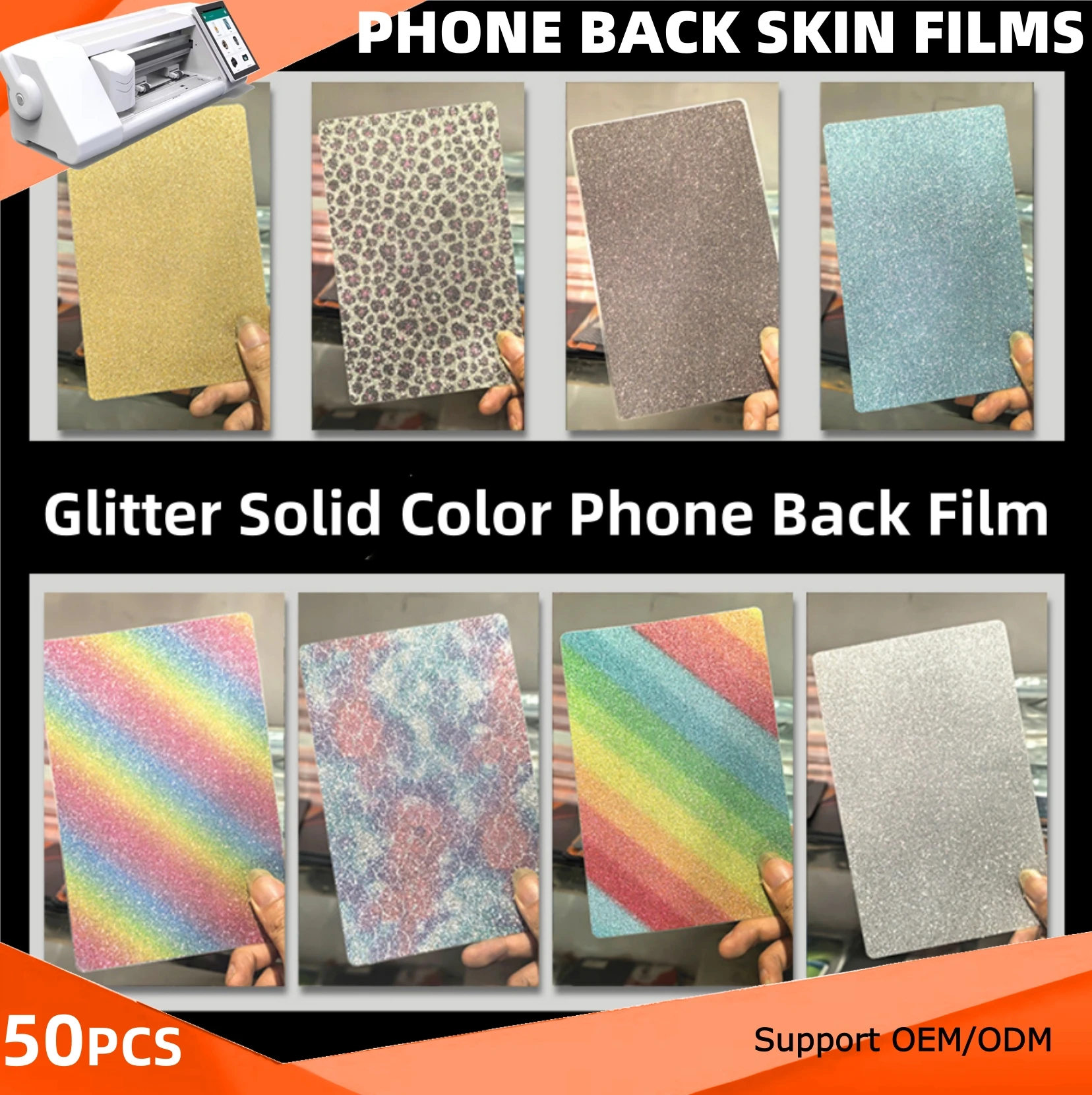 10-50pcs Mixed Glitter Matte Back Film for iPhone Screen Protector Universal Film Decorative Back Stickers DIY For Film Cutter
10-50pcs Mixed Glitter Matte Back Film for iPhone Screen Protector Universal Film Decorative Back Stickers DIY For Film Cutter