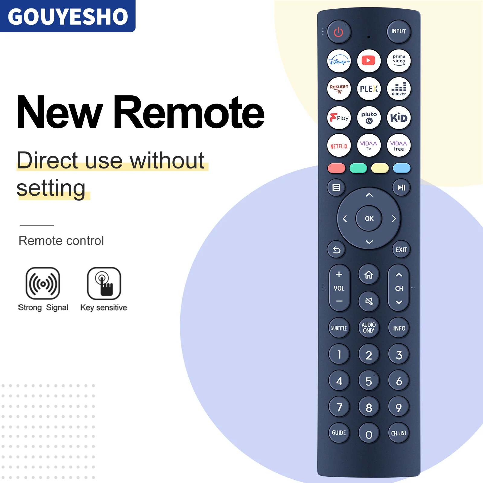 Новый EN2N36H пульт дистанционного управления для Hisense Vidaa TV 32A5KQTUK 40A4KTUK 32A4KTUK
Новый EN2N36H пульт дистанционного управления для Hisense Vidaa TV 32A5KQTUK 40A4KTUK 32A4KTUK