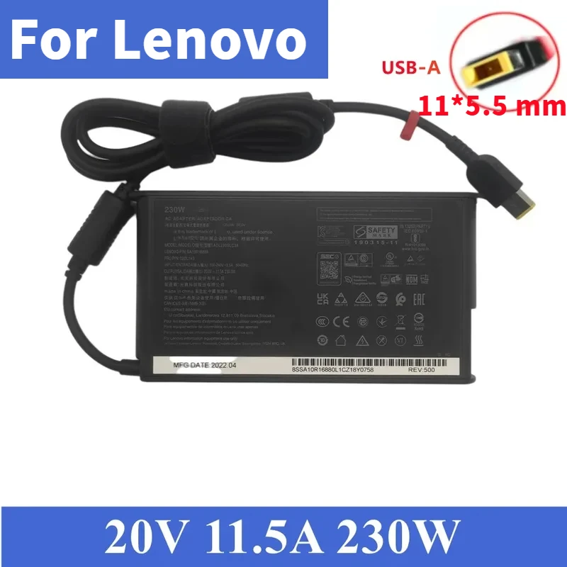 230 Вт, 20 В, 11,5 А, адаптер зарядного устройства для ноутбука Lenovo Legion 5 USB C ADL230SLC3A ADL230SCC3A 02DL143 02DL144, оригинальный блок питания
230 Вт, 20 В, 11,5 А, адаптер зарядного устройства для ноутбука Lenovo Legion 5 USB C ADL230SLC3A ADL230SCC3A 02DL143 02DL144, оригинальный блок питания