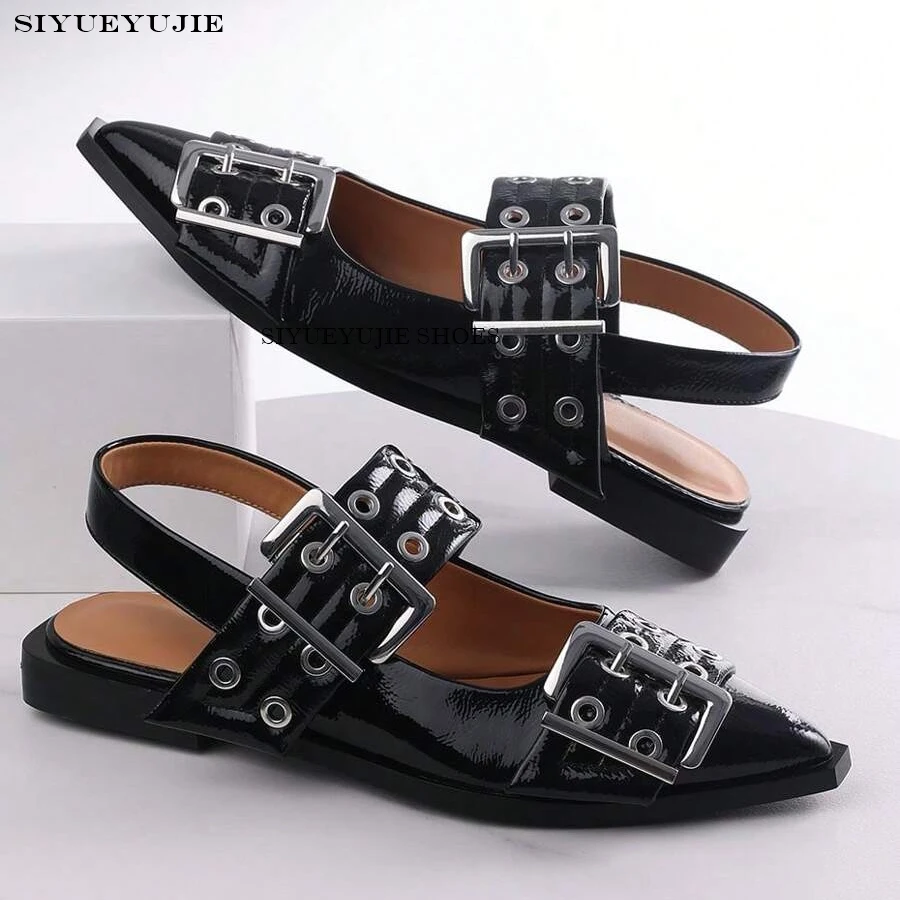 Big size Flats Sandals Women Shoes Spring Metal Buckle Female Footwear Elegant Fashion Pointed Toe Modern Sandals Ladies Shoes
Big size Flats Sandals Women Shoes Spring Metal Buckle Female Footwear Elegant Fashion Pointed Toe Modern Sandals Ladies Shoes