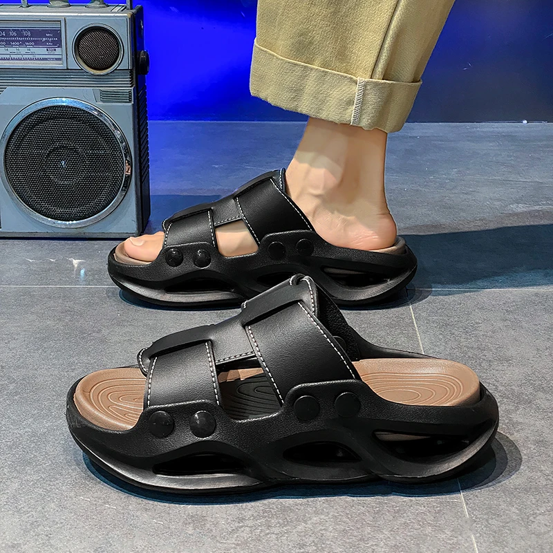 Men's Summer Beach Leather Slippers Driving Outdoor Wear-Resistant Anti-Slip Thick Bottom Sports Sandals Fashionable Youth Ko...
Men's Summer Beach Leather Slippers Driving Outdoor Wear-Resistant Anti-Slip Thick Bottom Sports Sandals Fashionable Youth Ko...
