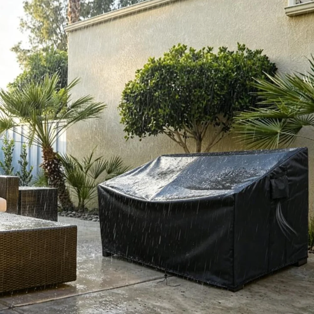 Heavy-Duty Patio Sofa Cover Waterproof Outdoor Couch Cover Patio Furniture Cover Black 210D Oxford Fabric Chair Cover
Heavy-Duty Patio Sofa Cover Waterproof Outdoor Couch Cover Patio Furniture Cover Black 210D Oxford Fabric Chair Cover