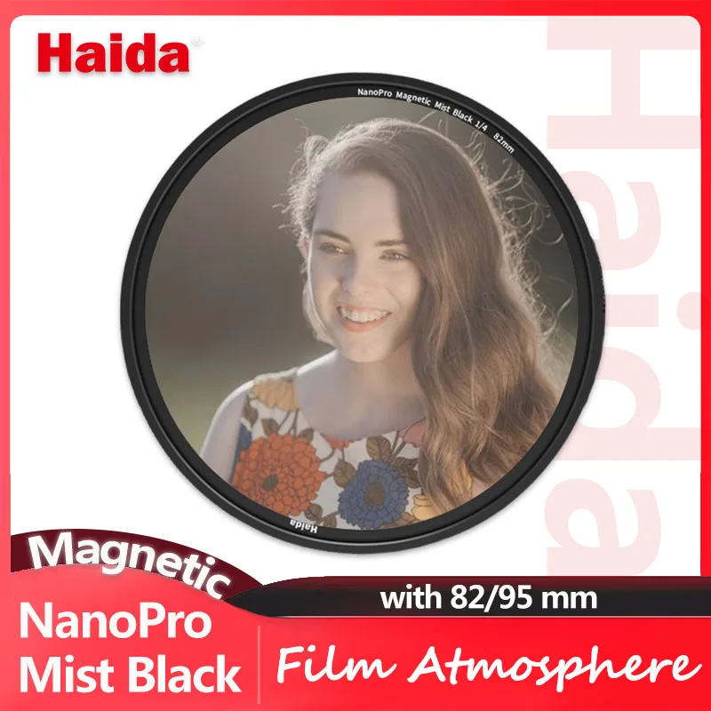 Haida NanoPro Magnetic Mist Black 1/4 Filter without Adapter Ring for Cinematic Atmosphere Camera Portrait Photography 82mm 95mm
Haida NanoPro Magnetic Mist Black 1/4 Filter without Adapter Ring for Cinematic Atmosphere Camera Portrait Photography 82mm 95mm