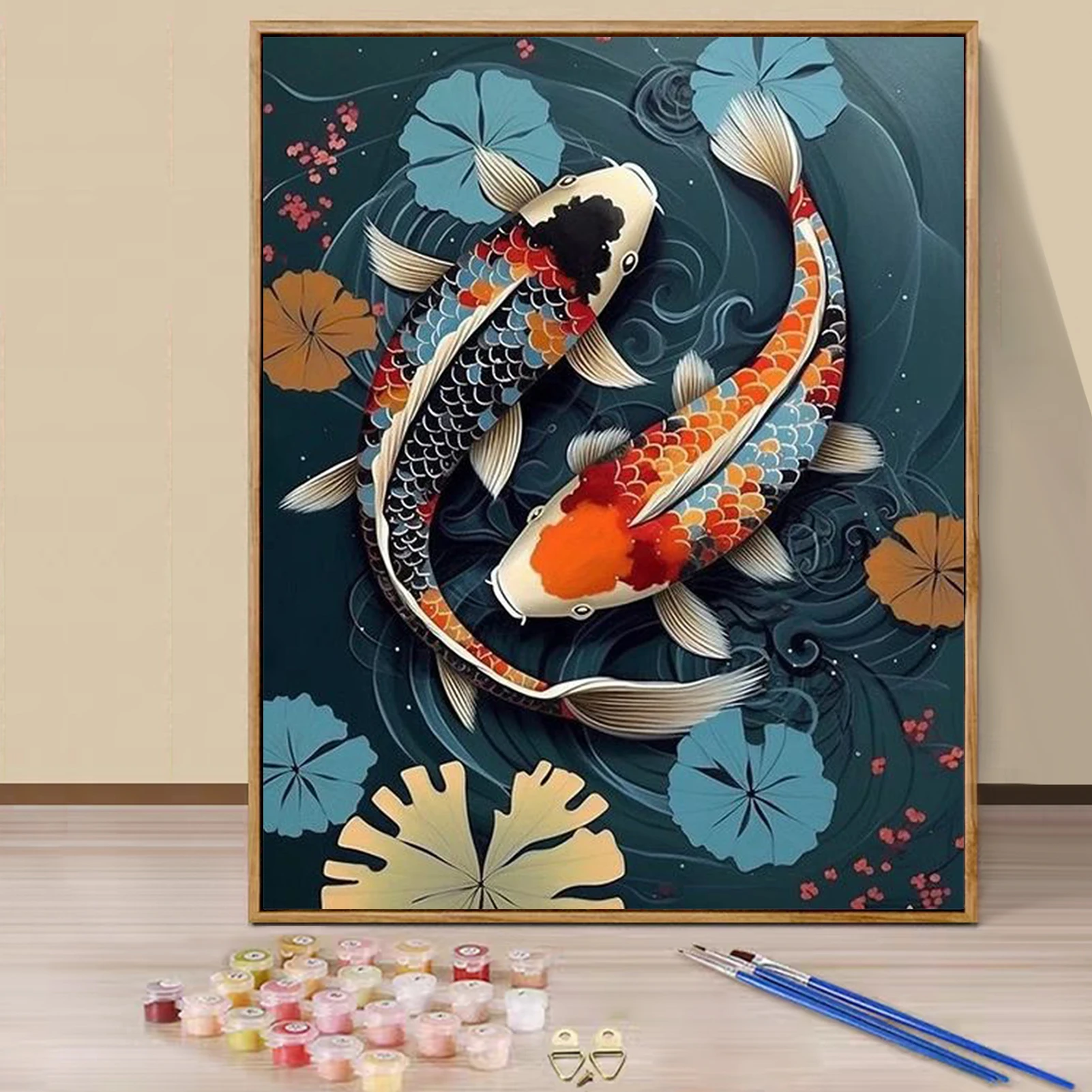 Paint by Numbers - 40x50cm, Koi Painting Kits for Beginners on Colored Canvas, Easy DIY Art for Home Decor Gift (No Frame)
Paint by Numbers - 40x50cm, Koi Painting Kits for Beginners on Colored Canvas, Easy DIY Art for Home Decor Gift (No Frame)
