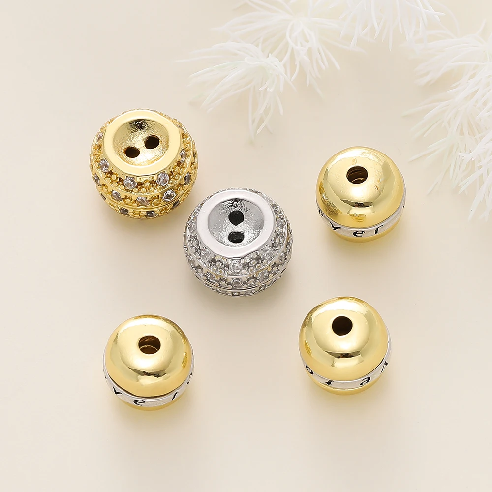 1/2Pcs/Pack 18K Gold Color Plated Round Shape Turn Buckle Clasp Connectors for DIY Jewelry Necklace Bracelet Making Accessories
1/2Pcs/Pack 18K Gold Color Plated Round Shape Turn Buckle Clasp Connectors for DIY Jewelry Necklace Bracelet Making Accessories