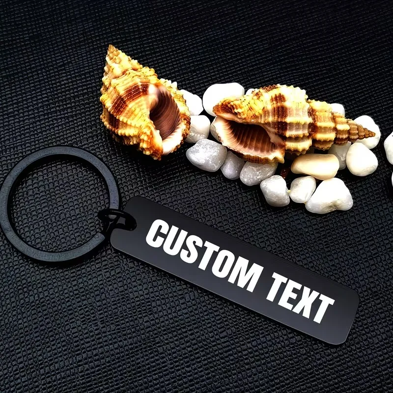 Custom Engraved Stainless Steel Keychain - Personalized ID Tag with Custom Text - Elegant Gift for Graduation, Weddings
Custom Engraved Stainless Steel Keychain - Personalized ID Tag with Custom Text - Elegant Gift for Graduation, Weddings