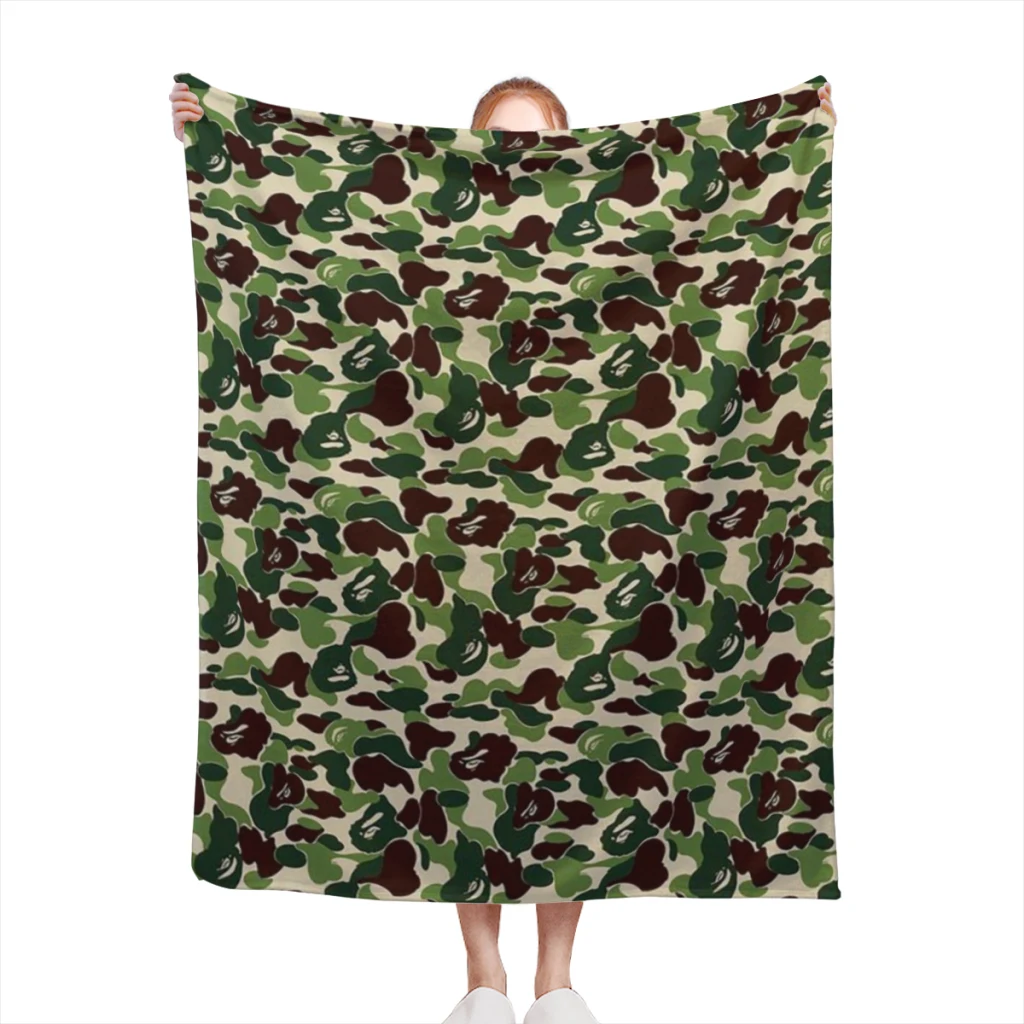 Одеяло APE-Bape-Camo для дивана, спальни, кровати, дома, искусственное одеяло, автомобильные дорожные одеяла для пикника, подарок
Одеяло APE-Bape-Camo для дивана, спальни, кровати, дома, искусственное одеяло, автомобильные дорожные одеяла для пикника, подарок