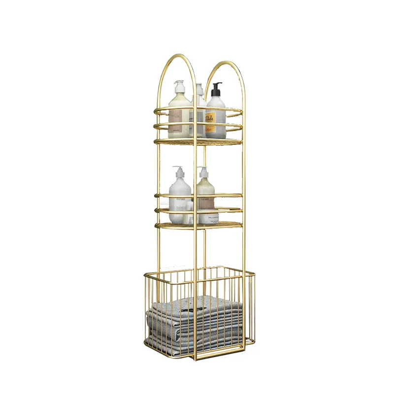 Nordic Bathroom Storage Rack Floor Light Luxury Wrought Iron Simple Modern Bathroom Metal Stand Clothes Toilet Shelf Organizer
Nordic Bathroom Storage Rack Floor Light Luxury Wrought Iron Simple Modern Bathroom Metal Stand Clothes Toilet Shelf Organizer