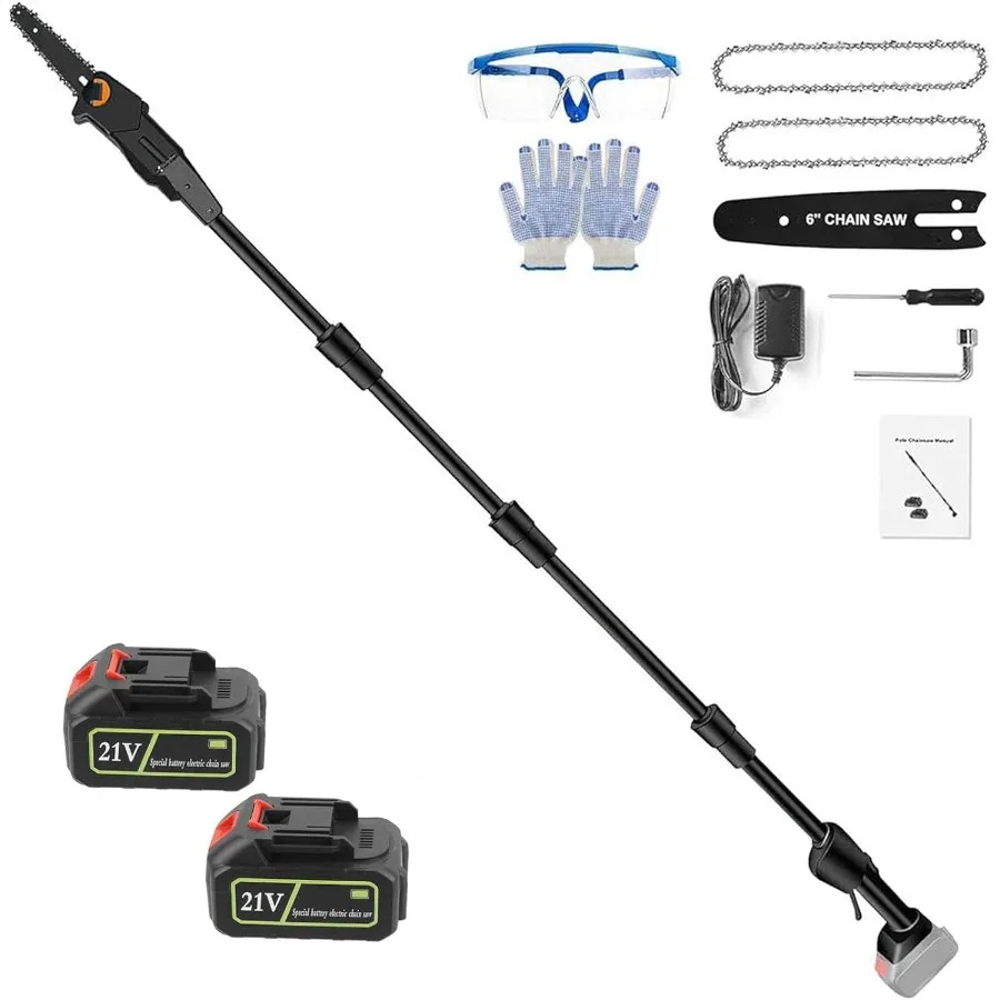 Pole Saw 2025 Upgraded 6-Inch Cordless Pole Saws for Tree Trimming 13-Feet MAX Reach Electric Pole Saw 33ft/s Cutting Speed Pol
Pole Saw 2025 Upgraded 6-Inch Cordless Pole Saws for Tree Trimming 13-Feet MAX Reach Electric Pole Saw 33ft/s Cutting Speed Pol