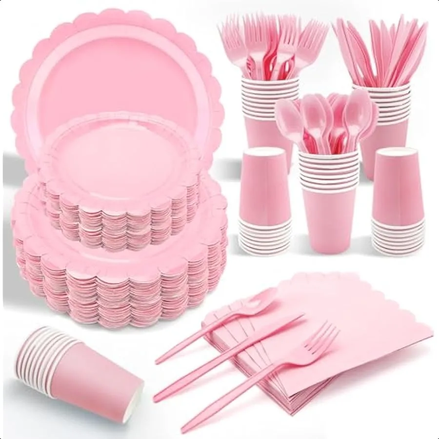 210 Pcs Pink Paper Plates and Napkins 30 Guest Light Pink Party Supplies Set Include Scalloped Plates Paper Napkins Cups Plasti
210 Pcs Pink Paper Plates and Napkins 30 Guest Light Pink Party Supplies Set Include Scalloped Plates Paper Napkins Cups Plasti