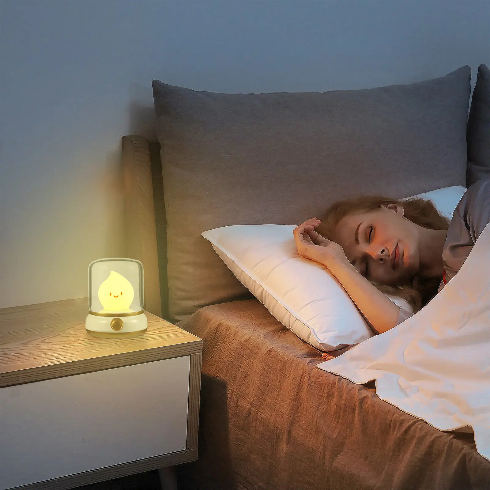 Ghost Night Light Cute Kawaii Flickering Warm Light Dimmable Portable Rechargeable Silicone Nightstand Lamp for Baby Nursery
Ghost Night Light Cute Kawaii Flickering Warm Light Dimmable Portable Rechargeable Silicone Nightstand Lamp for Baby Nursery