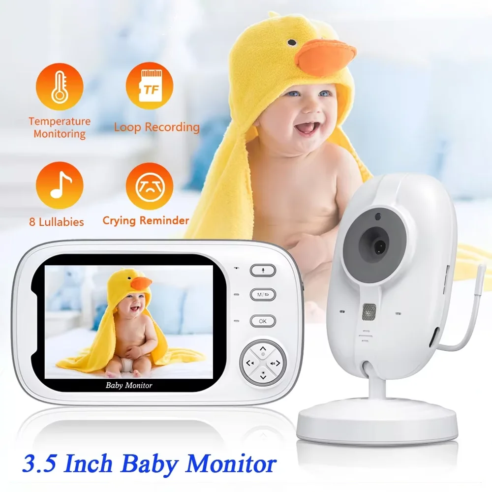 3.5 Inch Baby Monitor Camera Zoom IR Night Vision Home Security Lullaby Video Surveillance Cam with Temperature Display Screen
3.5 Inch Baby Monitor Camera Zoom IR Night Vision Home Security Lullaby Video Surveillance Cam with Temperature Display Screen