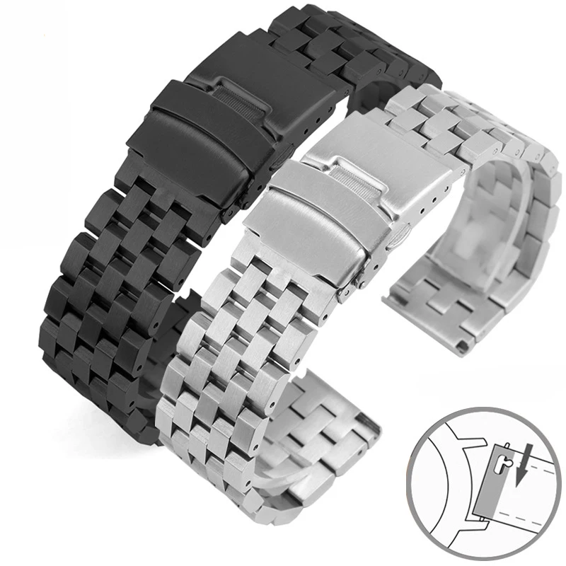 18 20 22 24 26mm High Quality Polished Jubilee Watch Band Fit Tantk Seamaster Solid Stainless Steel Universal Wirst Band Strap
18 20 22 24 26mm High Quality Polished Jubilee Watch Band Fit Tantk Seamaster Solid Stainless Steel Universal Wirst Band Strap