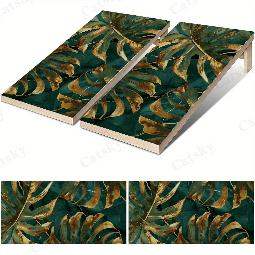 Gold - Accented Palm Leaves,Tropical Foliage Pattern,Elegant Green Decor,High Value! 2D Flat Vinyl Sandboard Stickers - Bubble-F
Gold - Accented Palm Leaves,Tropical Foliage Pattern,Elegant Green Decor,High Value! 2D Flat Vinyl Sandboard Stickers - Bubble-F