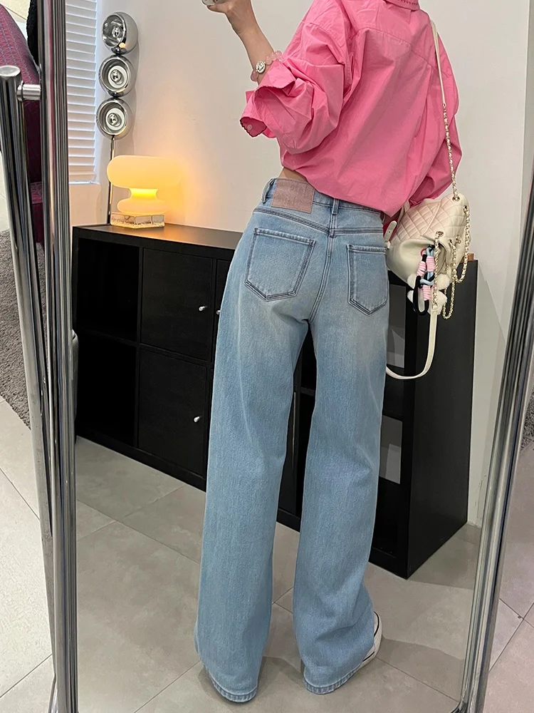 Утягивающие широкие джинсы с высокой талией, женские прямые синие джинсовые брюки, Новое поступление лета, брюки длиной до пола
Утягивающие широкие джинсы с высокой талией, женские прямые синие джинсовые брюки, Новое поступление лета, брюки длиной до пола