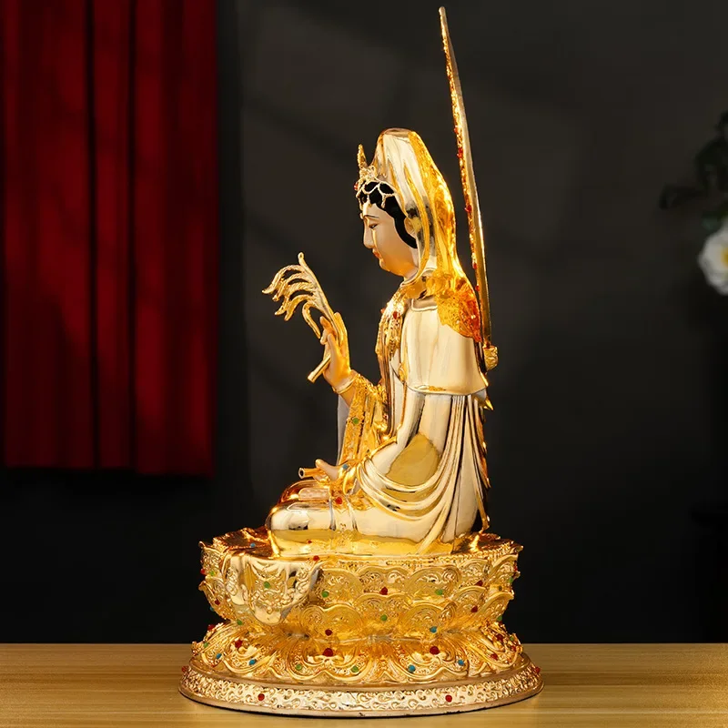 V8 pure copper gilt Home Buddhist Hall is dedicated to the seated Buddha statue of Guanyin Bodhisattva in the South China Sea
V8 pure copper gilt Home Buddhist Hall is dedicated to the seated Buddha statue of Guanyin Bodhisattva in the South China Sea