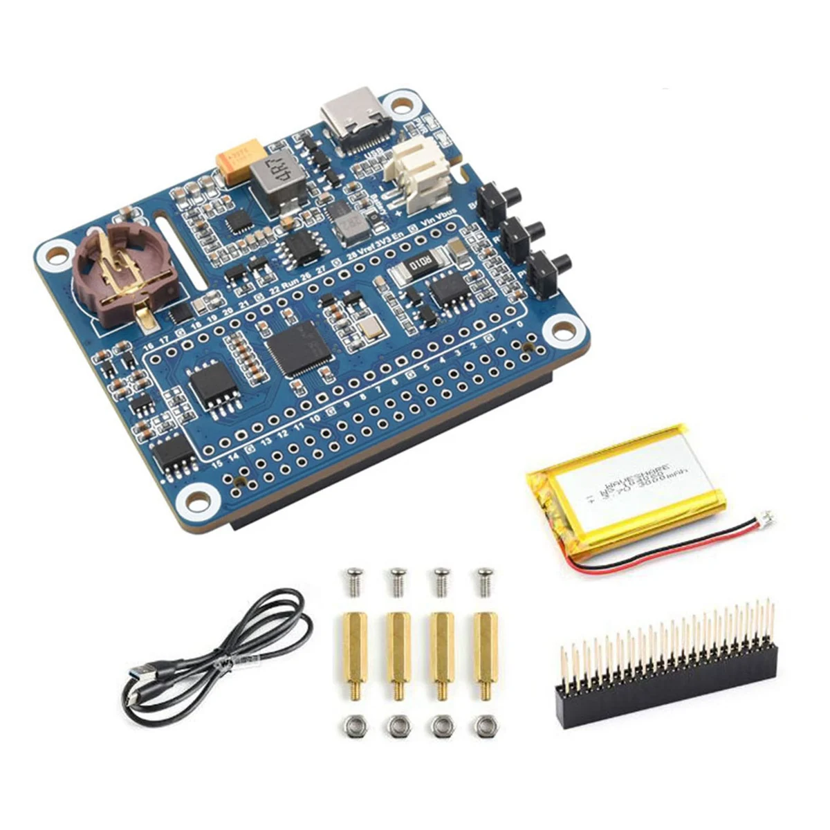Плата управления питанием Waveshare для Raspberry Pi, плата расширения чипа RTC RP2040
Плата управления питанием Waveshare для Raspberry Pi, плата расширения чипа RTC RP2040