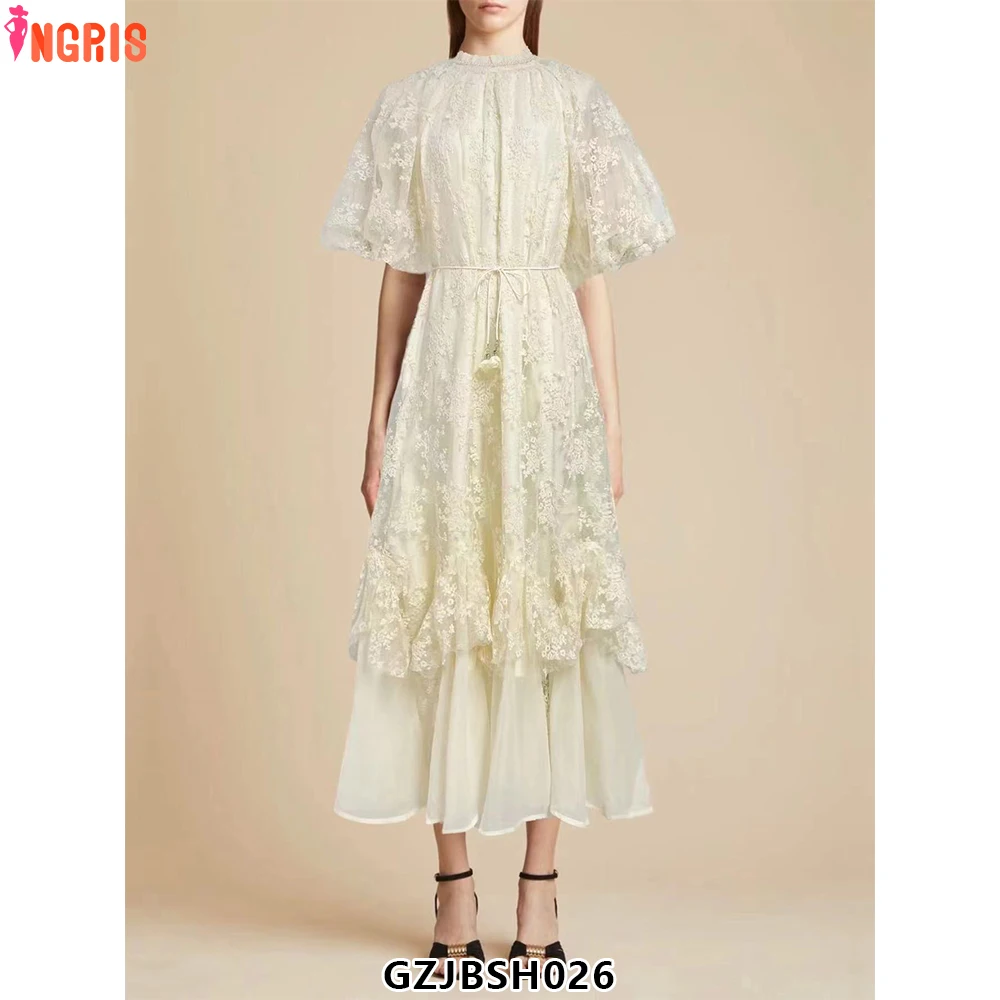 Women's Summer Dress Round Neck Full Sleeves High Waist Splicing Lace-up Loose Pleated Long Dress-GZJBSH026
Women's Summer Dress Round Neck Full Sleeves High Waist Splicing Lace-up Loose Pleated Long Dress-GZJBSH026