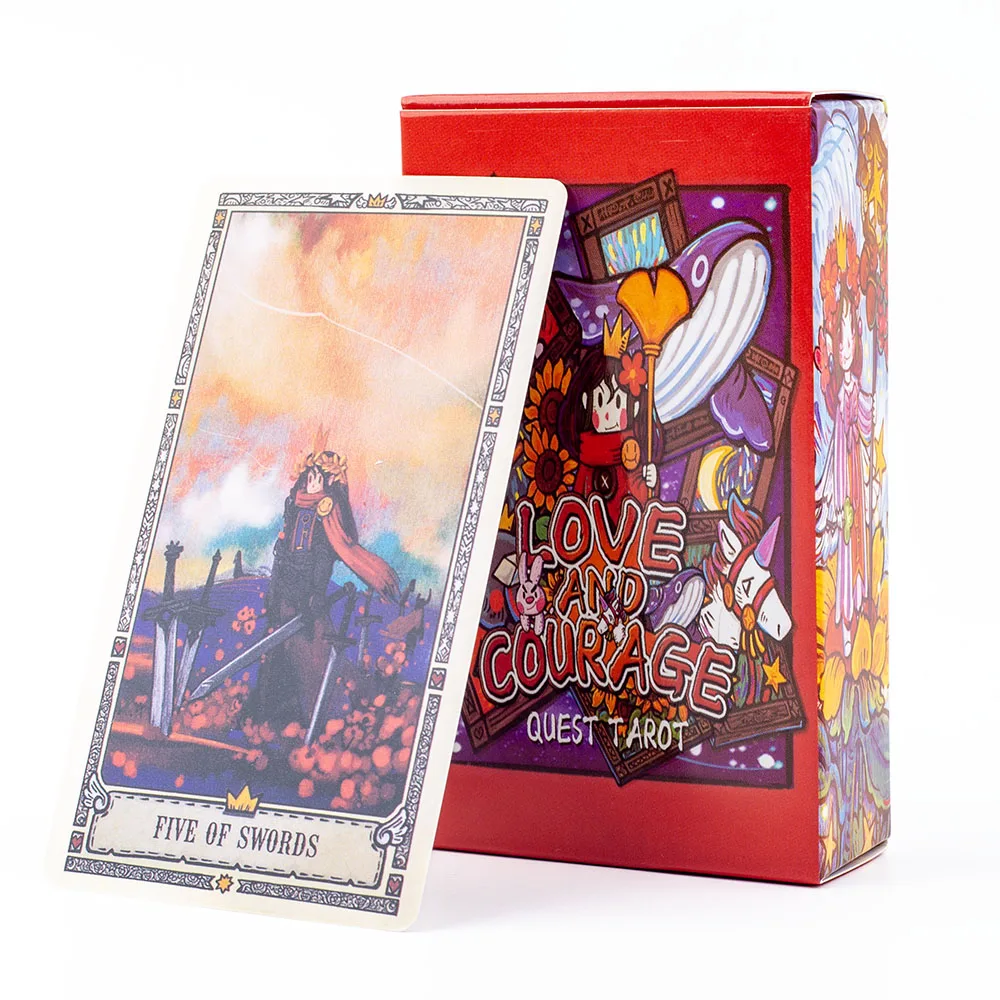 Love and Courage Quest Tarot 80 Cards for Fortune Telling and Fate Divination Princess' Fantasy Journey Board Game 10.3*6CM
Love and Courage Quest Tarot 80 Cards for Fortune Telling and Fate Divination Princess' Fantasy Journey Board Game 10.3*6CM