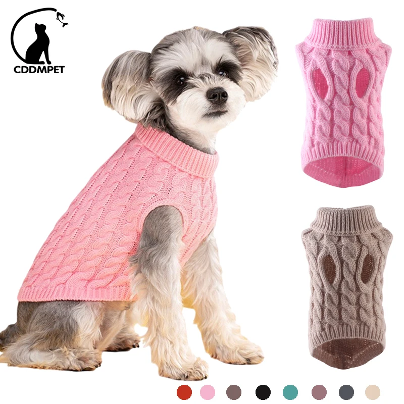 Dog Sweaters for Small Dogs Winter Warm Dog Clothes Turtleneck Knitted Pet Clothing Puppy Cat Sweater Vest Chihuahua Yorkie Coat
Dog Sweaters for Small Dogs Winter Warm Dog Clothes Turtleneck Knitted Pet Clothing Puppy Cat Sweater Vest Chihuahua Yorkie Coat