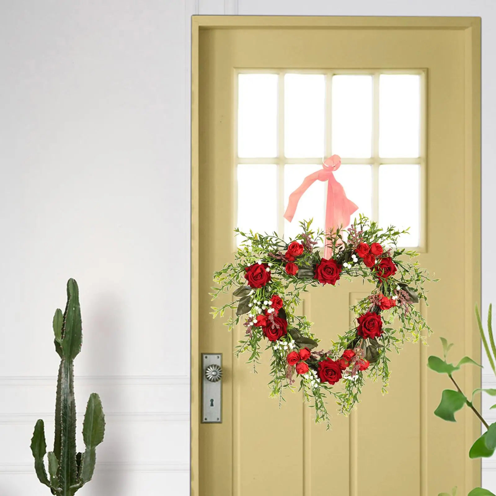Heart Shaped Wreaths Wall Hanging Artificial Garland 15.7in Door Wreath Floral Garden Decor for Valentine'S Day Front Door Women
Heart Shaped Wreaths Wall Hanging Artificial Garland 15.7in Door Wreath Floral Garden Decor for Valentine'S Day Front Door Women