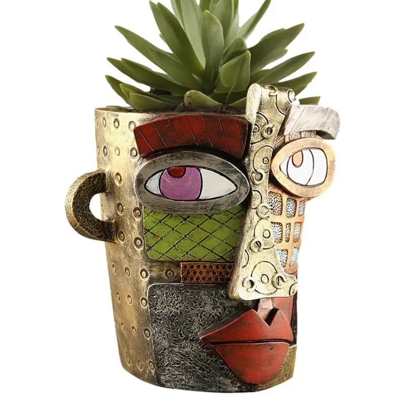 Abstract Face Planter Colorful Resin Head Flower Pots With Handles Creative And Funny Unique Succulents Plant Pot For Balcony
Abstract Face Planter Colorful Resin Head Flower Pots With Handles Creative And Funny Unique Succulents Plant Pot For Balcony