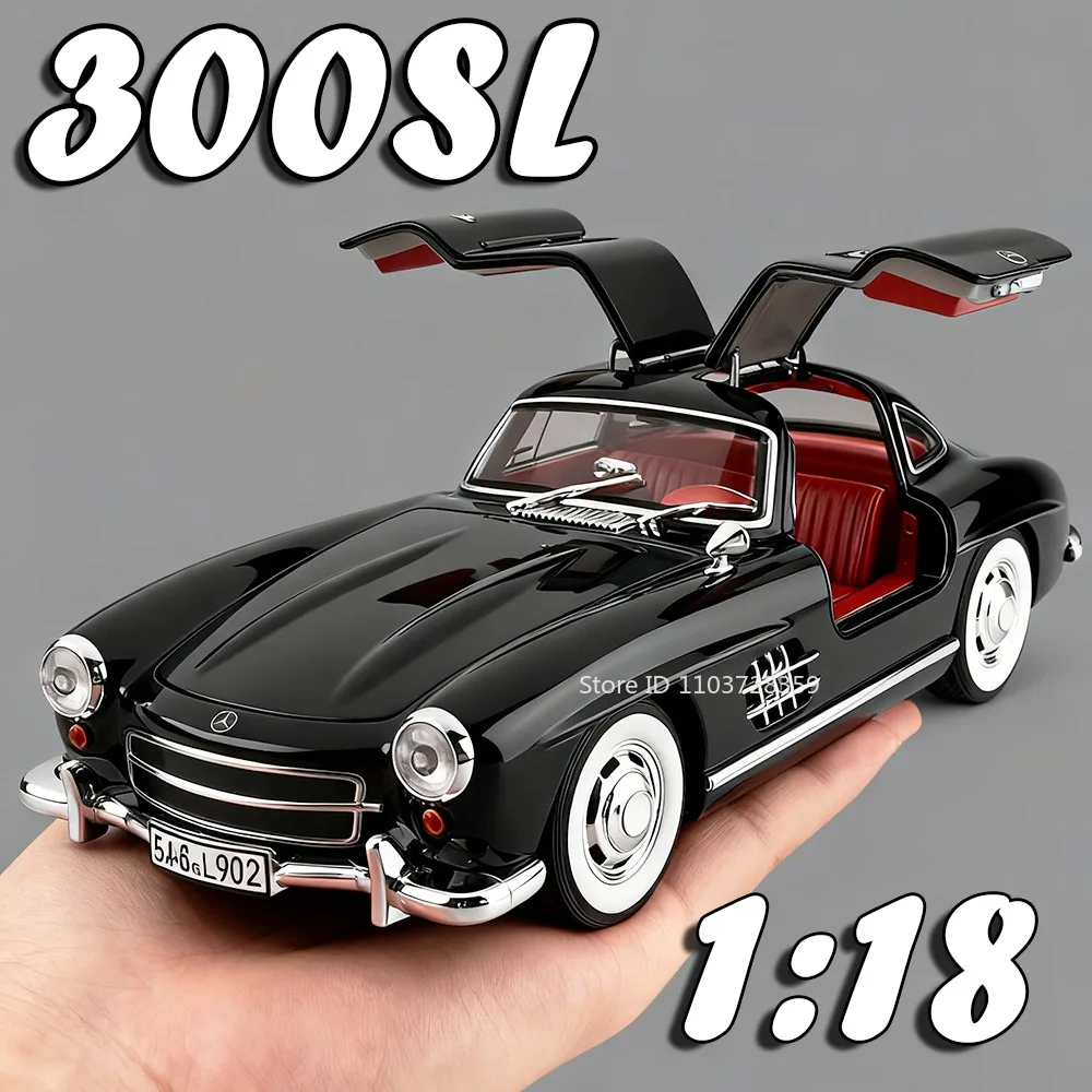 1:18 Большой размер 300SL 500K Модель игрушки Винтаж Автомобиль из сплава Литой под давлением Звук Свет Дверь с открытой откатной спинкой Модели орнаментов для детей и взрослых 
1:18 Большой размер 300SL 500K Модель игрушки Винтаж Автомобиль из сплава Литой под давлением Звук Свет Дверь с открытой откатной спинкой Модели орнаментов для детей и взрослых