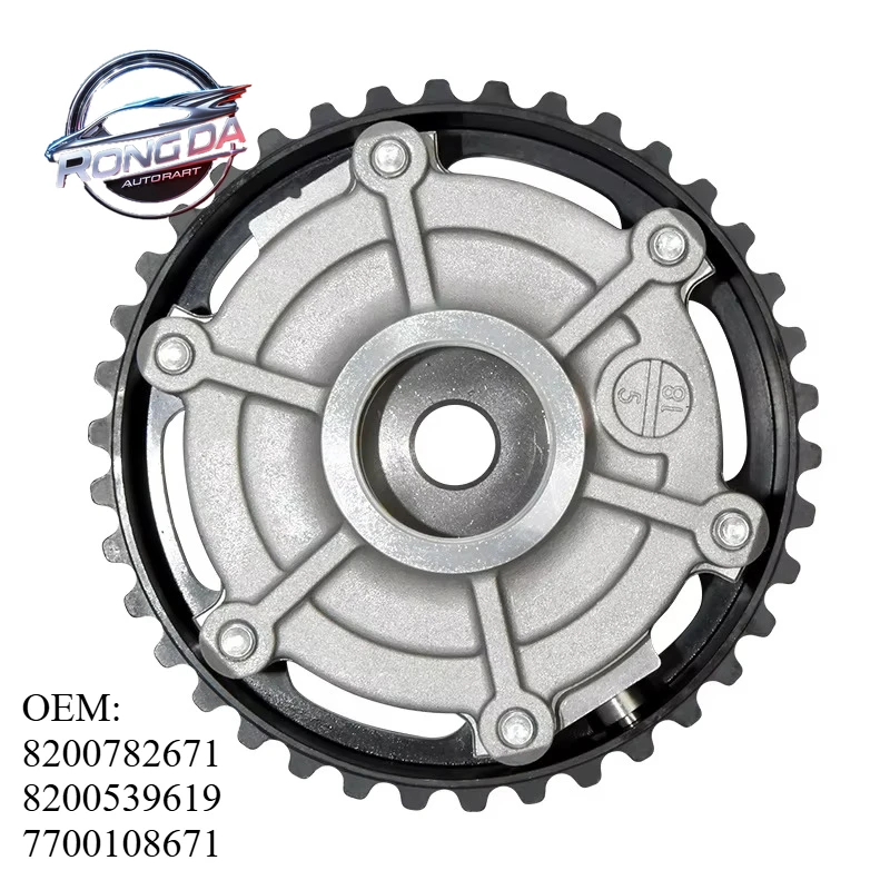 OEM 8200782671 8200539619 7700108671 Шкив распределительного вала Dephaser для Renault Clio Megane Scenic Espac Laguna 1,8 2,0 16 В
OEM 8200782671 8200539619 7700108671 Шкив распределительного вала Dephaser для Renault Clio Megane Scenic Espac Laguna 1,8 2,0 16 В