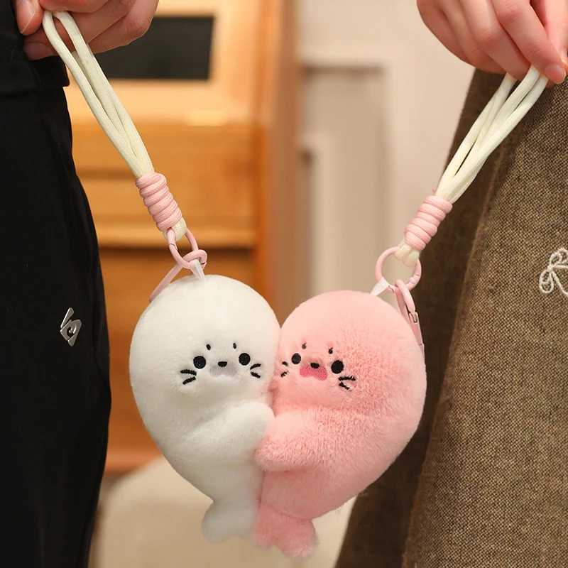 Ocean Animal Baby Seal Plush Fluffy Couple Keyring Cute Magnetic Attraction Pendant Refrigerator Magnet Plush Keychain Gifts
Ocean Animal Baby Seal Plush Fluffy Couple Keyring Cute Magnetic Attraction Pendant Refrigerator Magnet Plush Keychain Gifts