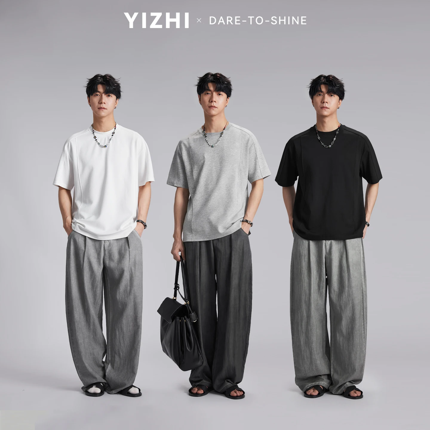 Fashion Men's 220g Heavyweight Solid Color T-Shirt 2026 Summer Crew Neck Loose Casual Versatile Short Sleeve Tops
Fashion Men's 220g Heavyweight Solid Color T-Shirt 2026 Summer Crew Neck Loose Casual Versatile Short Sleeve Tops