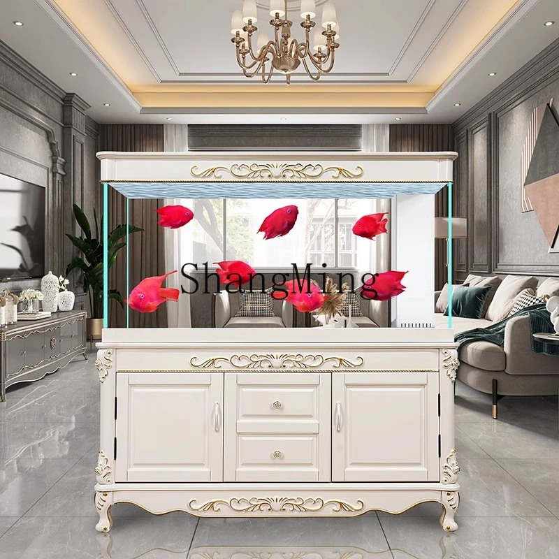 SM new fish tank living room household solid wood bottom cabinet silent partition screen aquarium
SM new fish tank living room household solid wood bottom cabinet silent partition screen aquarium