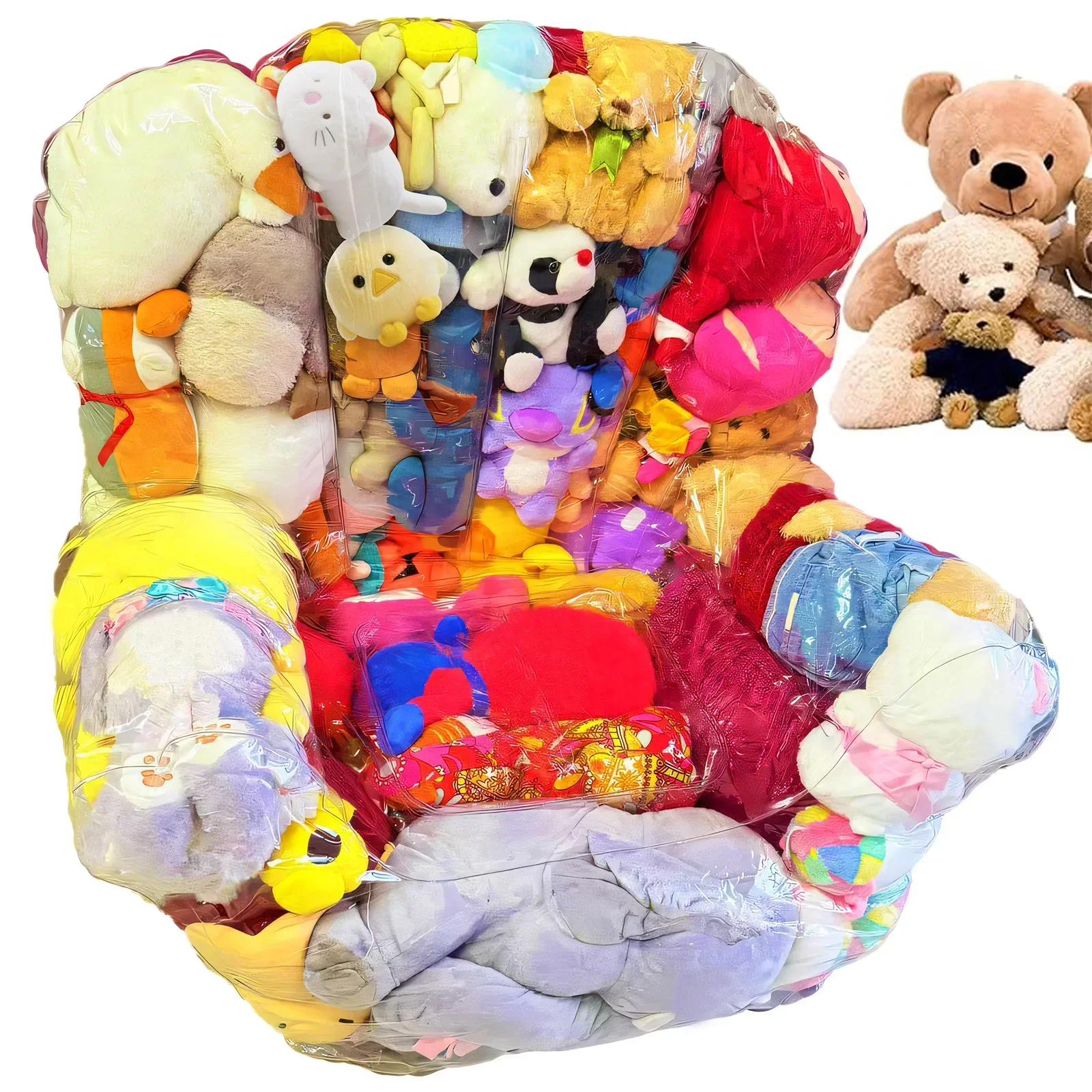 180L PVC Clear Stuffed Animal Chair Cover Waterproof Plush Toy Seat Cover Large Capacity Clothes Toy Storage Bag for Kid Room
180L PVC Clear Stuffed Animal Chair Cover Waterproof Plush Toy Seat Cover Large Capacity Clothes Toy Storage Bag for Kid Room