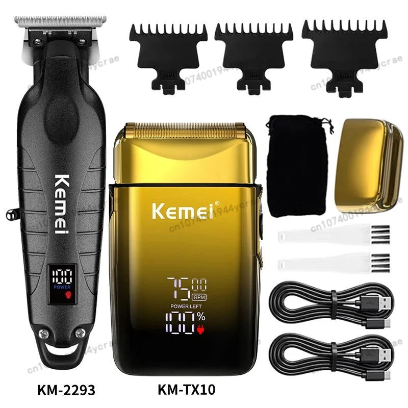 Kemei Hair Clippers Km-1995 Km-2293 Km-TX10 Barber Blading Hair Cutting Machine Clipper Grooming Cordless Rechargeable Shaver
Kemei Hair Clippers Km-1995 Km-2293 Km-TX10 Barber Blading Hair Cutting Machine Clipper Grooming Cordless Rechargeable Shaver
