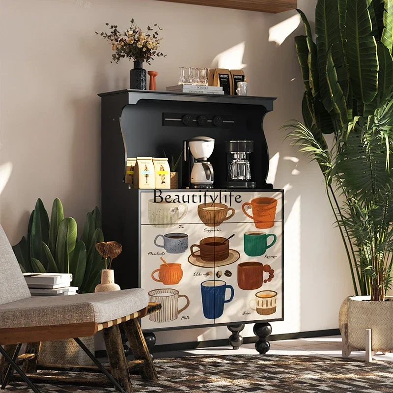 French retro Nanyang solid wood dining side cabinet against the wall porch storage kitchen storage locker
French retro Nanyang solid wood dining side cabinet against the wall porch storage kitchen storage locker