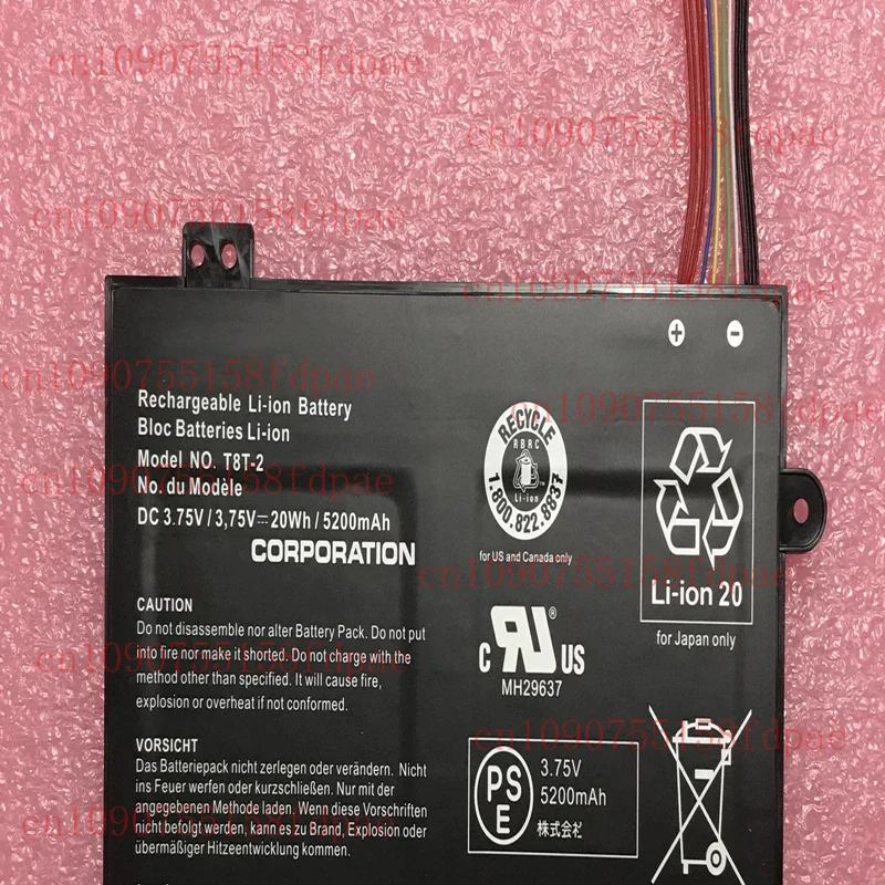 Новый аккумулятор для ноутбука T10TC T8T-2 AT10-C 3,75 В 20 Втч для Toshiba Satellite Click Mini ClickMini L9W-B-107 A 000381560 A205 Tablet
Новый аккумулятор для ноутбука T10TC T8T-2 AT10-C 3,75 В 20 Втч для Toshiba Satellite Click Mini ClickMini L9W-B-107 A 000381560 A205 Tablet