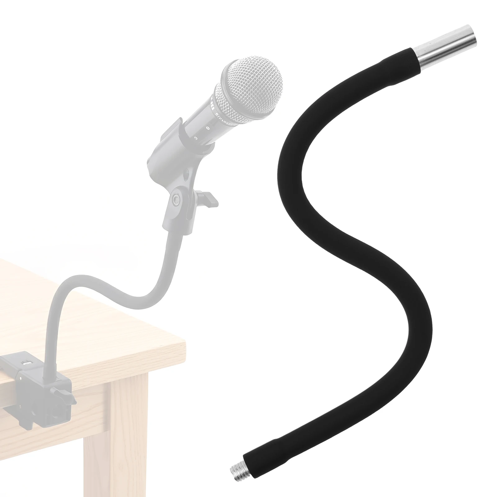 13 inch Flexible Microphone Gooseneck Tubing Phone Stand Desktop Mic Holder LED Video Lights 3/8 Male Microphone Tripod
13 inch Flexible Microphone Gooseneck Tubing Phone Stand Desktop Mic Holder LED Video Lights 3/8 Male Microphone Tripod